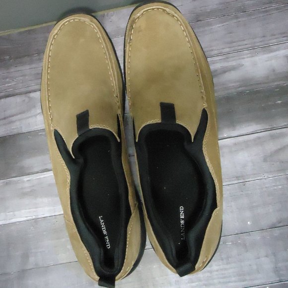 SIZE 13EE. L. L. Bean comfort mocs suede leather shoes loafers. main image 4